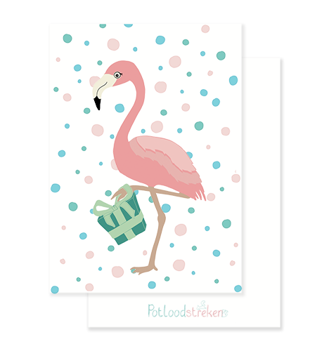 verkoop flamingo ansichtkaart