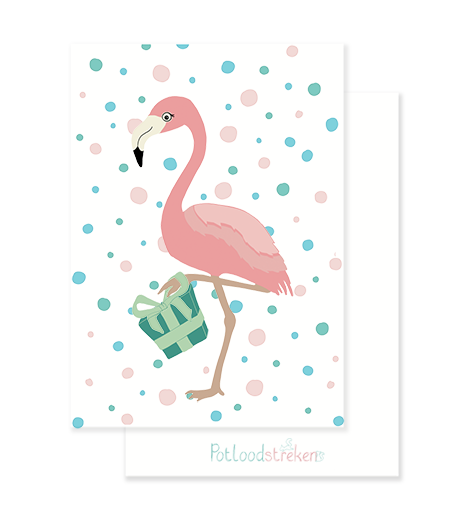 verkoop flamingo ansichtkaart